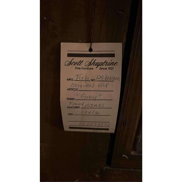 Vintage Oil Painting Panel with Large Wood & Gold Ornate Frame Little Musician - Picture 10 of 10